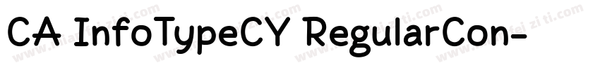 CA InfoTypeCY RegularCon字体转换